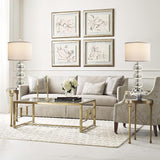 Set of 2 Table Lamps for Living Room Glass Triple-Sphere 27" Tall Table Lamp Contemporary Bedside W3355P391324