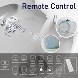 One Piece Bidet Toilet for Bathrooms Smart Bidet Toilet with Warm Air Dryer Heated Seat LED Night W1217P299511