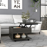 Luanda Lift Top Coffee Table, Casters, One Shelf -Espresso B07091882