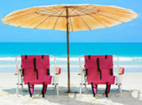 Folding Beach Chair Set of 2 for Adults, 4 Position Portable Backpack Foldable 56591566