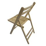Furniture Slatted Wood Folding Special Event Chair - Wood, Set of 4, FOLDING CHAIR, FOLDABLE STYLE 51286752