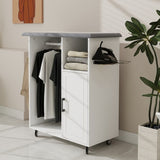 Ironing Cart with Rolling Ironing Board, Multipurpose Ironing Cabinet with Wheels, Compact Ironing W1120P217817