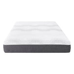 ZUN 12" Queen Green Tea Gel-Infused Memory Foam Hybrid, Plush Foam Pocket Coils, B011P218276