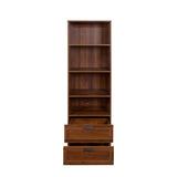 Bookshelf with Drawers, 70.87" Tall, 4 Shelf, Modern, Home Office, Living Room, Study W331P265269