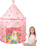 Children Play Princess Tent Pink - Tent for Girl Castle Indoor/Outdoor Foldable with Carry Case 90661501