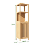 Large capacity multifunctional bamboo storage cabinet furniture for bathroom and living room W2207P147165