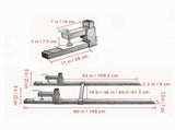 2000 lbs 60" Clamp-On Pallet Forks, Heavy Duty Tractor Bucket Forks with Adjustable Stabilizer Bar 05465201
