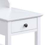 ZUN White 3-shelf Side Table with USB Charging Dock B062P186479