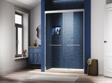 44-48 in. W x 72 in. H Chrome Finish,Sliding Shower Glass Door Adjustable Semi Frameless Shower W2269P324988