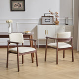 2 - Pack Dining Room Chairs, Sturdy Rubber Wood, Comfortable PU Foam Seat, Ideal for Home & Kitchen N779P298396D