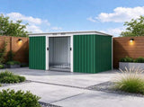9' x 4' Metal Tool House, Outdoor Storage Shed with Double Lockable Doors for Backyard, Patio, Lawn 87082917