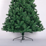 ZUN Artificial Christmas Tree Full Natural Spruce PVC Fir Tree 7.5ft Foldable Metal Stand Unlit Green W49819946