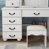 Fashion Vanity Desk with Mirror and Lights for Makeup, Vanity Mirror with Lights and Table Set with W509120067