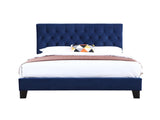 Blue Cal King Upholstered Bed B361P497720