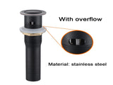 2-Handle 4-Inch Oil Rubbed Bronze Bathroom Faucet, Bathroom Vanity Sink Faucets with Pop-up Drain 76322342