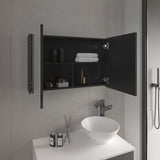 Bouti 19.7" H x 31.5" W Double Door Mirror Medicine Cabinet, Three interior Shelves for Bathroom, B200P240249
