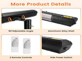 1500W Infrared Heater Outdoor Indoor, 3 Heating Levels IP65 Waterproof with 65584059