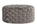 Round 24" Ottoman in Dark Grey Velvet B202P223704