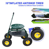 Garden trolley Rolling work chair with wheels, garden stool for planting, 360 degree swivel seat, W227P207221