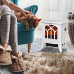 ZUN 750W/1500W 17 inch Electric Fireplace Heater-White （Prohibited by WalMart） 71229355