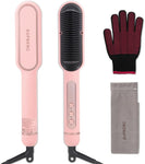 ZUN Negative Ionic Hair Straightener Brush with 9 Temp Settings, 30s Fast Heating, Hair Straightening 35251237