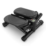 ZUN Steppers for Exercise - Mini Stair Stepper Machine with Resistance Bands 330lbs Twist Stepper 51886384