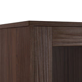 60'' Tall Display with Tempered Glass Door, LED Lighting, Two Drawers, Modern Style Storage N845P261801D