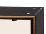 Large-Capacity Spice Rack Wall Mounted Storage Cabinet, Black Hanging Kitchen Pantry with Up-Flip W331P379953