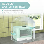 ZUN Fully Enclosed Cat Litter Box/Cat Litter Box 09412178