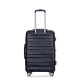 Luggage set of 5 pieces, expandable hard PC luggage set with TSA lock for rotating wheels, W284P202777