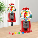 15 Inch Commercial Red Big Gumball Machine With Stand Key-Operated Uncharged Candy Dispenser Machine W2841P284378