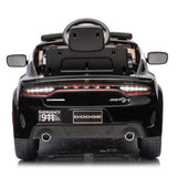 ZUN Licensed Dodge Charger,12v Kids ride on police car W/Parents Remote Control,anti-collision W1396P172631