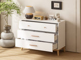 3 Drawer Dresser for Bedroom,Modern Chest of Drawers,Small Dresser Nightstand Organize with Rose 53116707