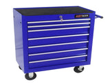 7 DRAWERS MULTIFUNCTIONAL TOOL CART WITH WHEELS-BLUE W1102107326