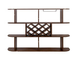 Large Wall Mounted 3 Tier Rustic Bottle Wine Rack,Multifunctional Wooden Wall Mounted Wine W331P277924