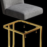 Dining 360&degSwivel Bar Chairs Set of 2 Modern style bar chairs with simple design, Creative Design W1727P240722