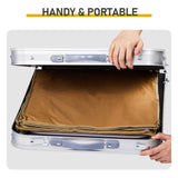 Outdoor Folding Camping Table with Storage Compartment, 4ft Portable Pinic Table with 3 Adjustable 93348545