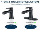 Sink Faucet With Deck Plate Waterfall ORB with Pop Up Drain and Supply Lines Bathroom faucets for W1932P180747