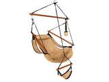 Oxford Cloth Hardwood With Cup Holder Wooden Stick Perforated 100kg Seaside Courtyard Oxford Cloth 12565067