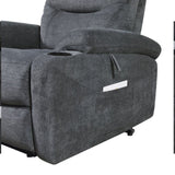 ZUN Electric Power Lift Recliner Chair with Massage and Heat for Elderly, 3 Positions, 2 Side Pockets, 08792062