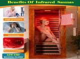One person infrared sauna with red light W3973P462915