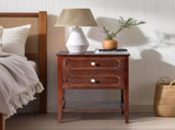 Wood Nightstand End Side Table with 2 Drawer for Living Room, Bedroom 71649672