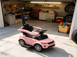 2-in-1 Baby Push Car & Ride-On, Push Handle with Safety Guardrail, Pink 71659004