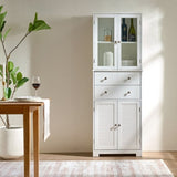 67" Tall Kitchen Pantry Cabinet with Doors and Shelves Large Stand Up Pantry Storage Cabinet with W3417P321849