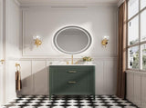 Fully Assembled 36'' Green Freestanding Single Sink Bathroom Vanity with Solid Wood Construction and W1826P308980