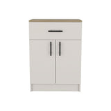 Mayorca Multistorage Pantry Cabinet, One Drawer, Two Interior Shelves Ivory - Natural Oak B070P242484