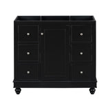 ZUN [Cabinet Only] 36" Black Bathroom vanity N729P179571B