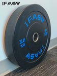 ZUN Weight Plates, Rubber Bumper Plates, 2 Inch Steel Insert 45lb Bundle Options Available for Home Gym 44023376