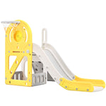 ZUN Toddler Climber and Slide Set 4 in 1, Kids Playground Climber Freestanding Slide Playset with PP304158AAL