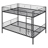 Full Over Full Metal Bunk Bed, Black MF310408AAB